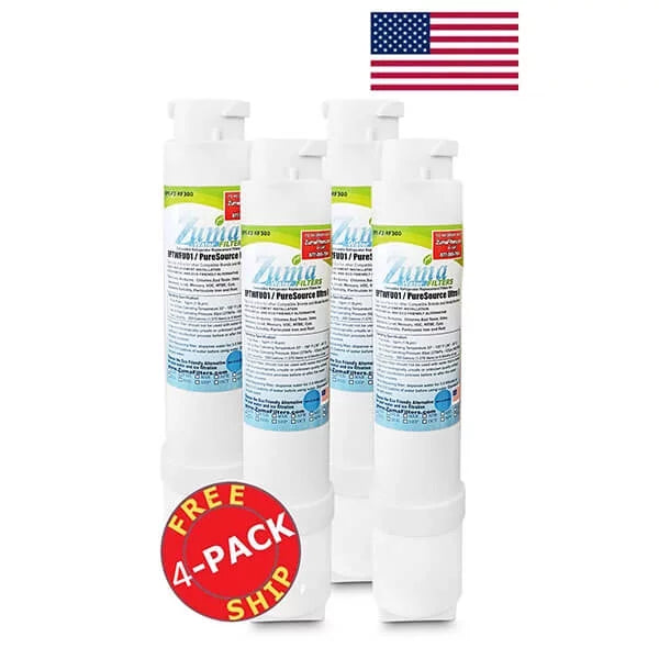 ZUMA Brand , Water and Ice Filter , Compatible with FPBG2277RF0 - 4 Pack - Made in U.Size.A.