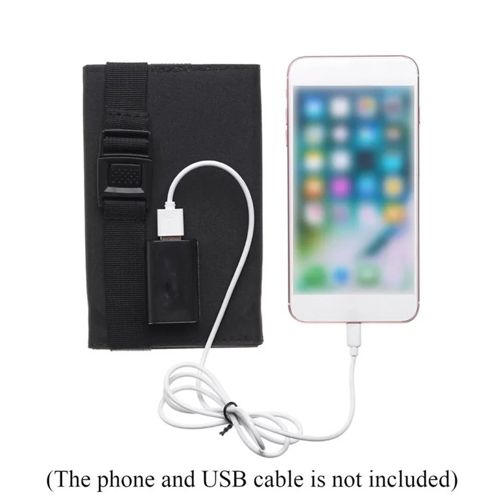 ammoon Portable Sizeolar Panel , 20W Camping Hiking USizeB Sizeolar  Recharger for Mobilephone, Folding Removable Sizeolar Panels