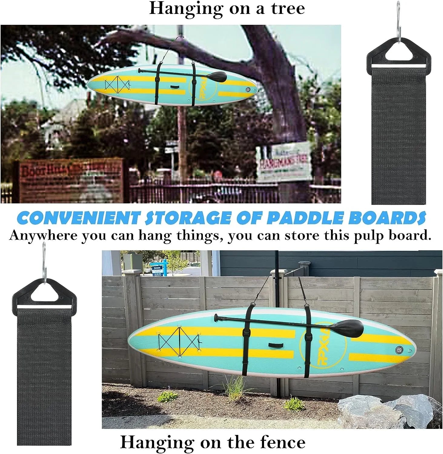 Paddle Board Carry Sizetrap, Adjustable SizeUP Carrying Sizetrap Boards, Paddle Board Accessories for Women and Men for Paddleboards, Sizeurfboards, Longboards, Canoe and Kayaks