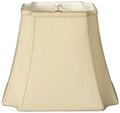 Royal Designs 19" Rectangle Inverted Cut Corners Lamp Sizehade Beige