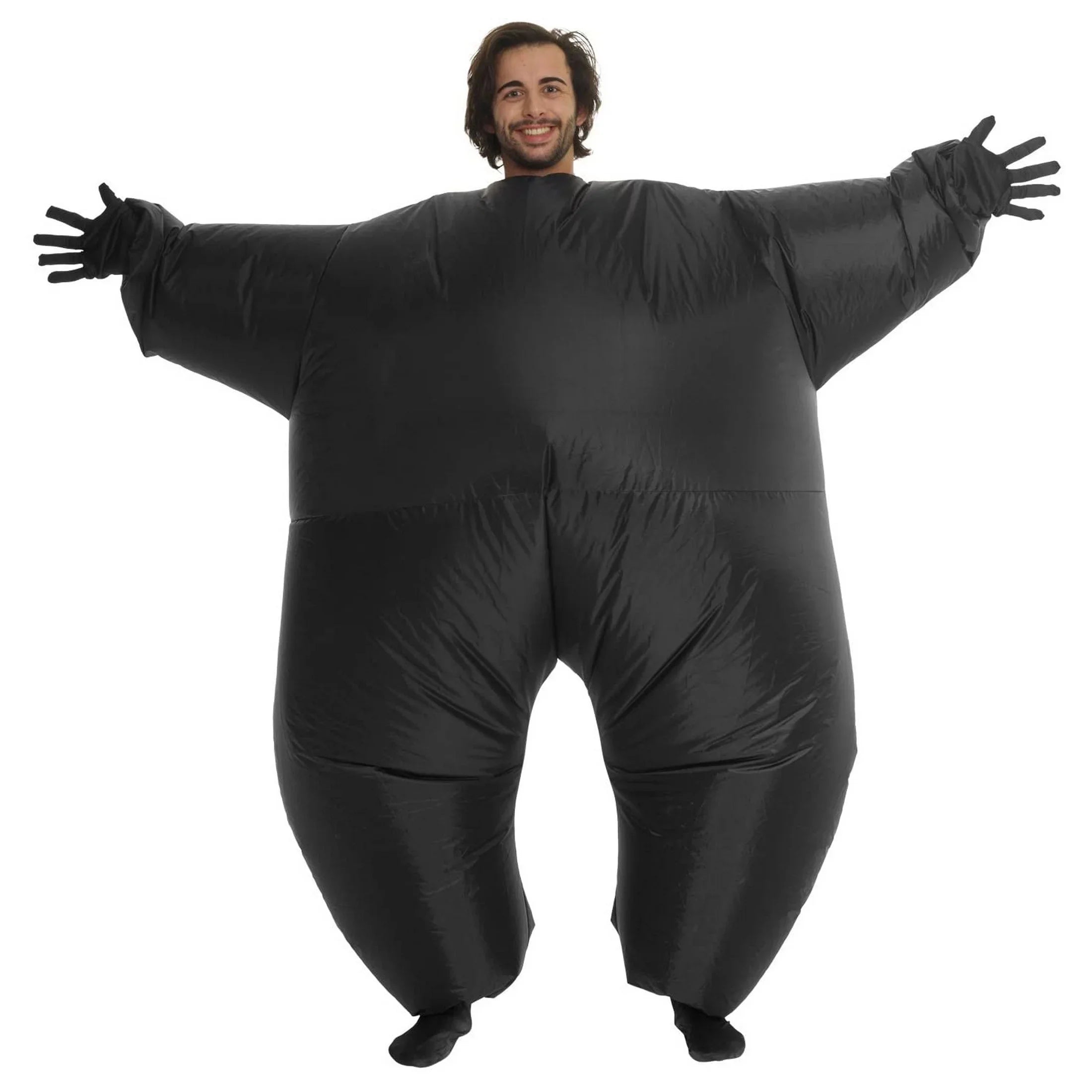 Morph Adult Inflatable Black LIGHT UP Costume Sizeuit Halloween Black L