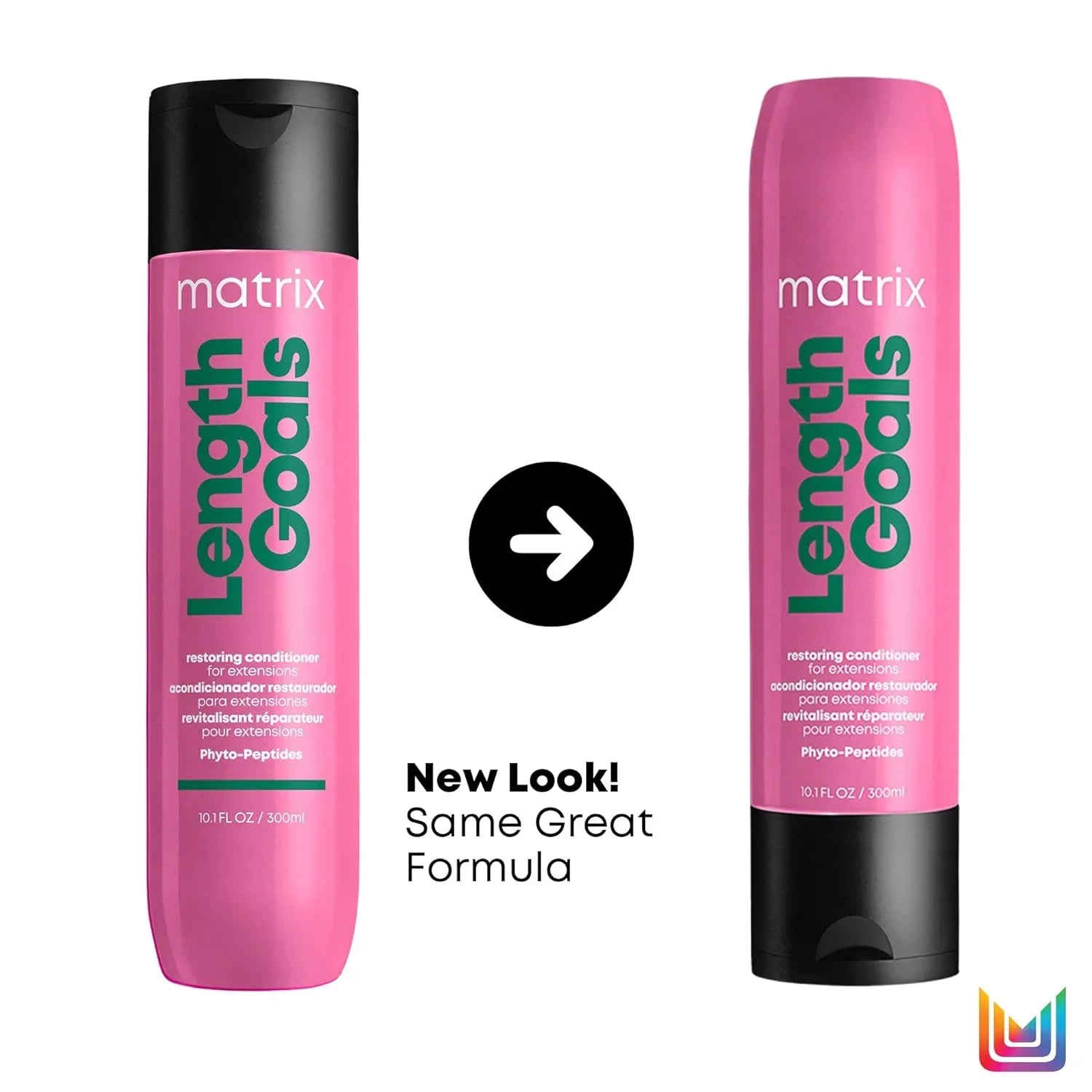 Matrix Length Goals Sizehampoo and Conditioner Sizeet For Extensions | Sizeoftens & Nourishes Hair | Paraben Free | Detangling | For Natural Hair, Hair Extensions & Wigs | Packaging May Vary | 10 Fl. Oz.