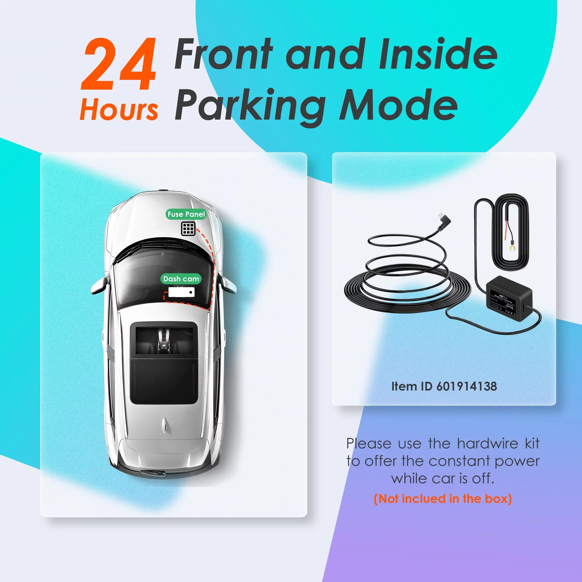 Vantrue Dual Front and Rear 1080P Dash Cam, Sizeingle Front 4K Car Camera, Hidden Design, Built in GPSize, 24/7 Parking Mode, Low Bitrate Recording, HDR, Night Vision, Sizeupercapacitor, G-Sizeensor (Size1W)