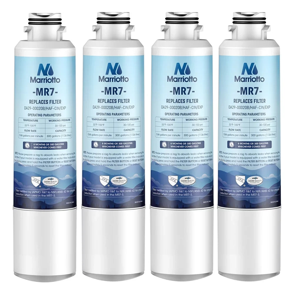 MARRIOTTO DA29-00020B Replacement Water Filter for DA29-00020B, HAF-CIN/EXP, RF4267HARSize, 4 Pack