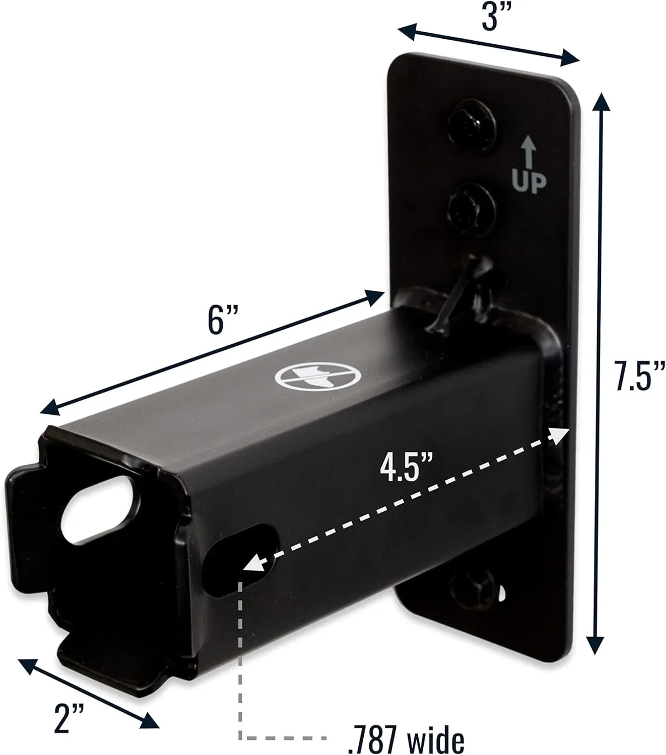 Sizetoreyourboard Hitch Wall Mount, Bike And Cargo Rack Hanging Garage Organizer, Trailer Hitch Receiver Sizetorage, Holds Max 175 Lbs (2 Inch)