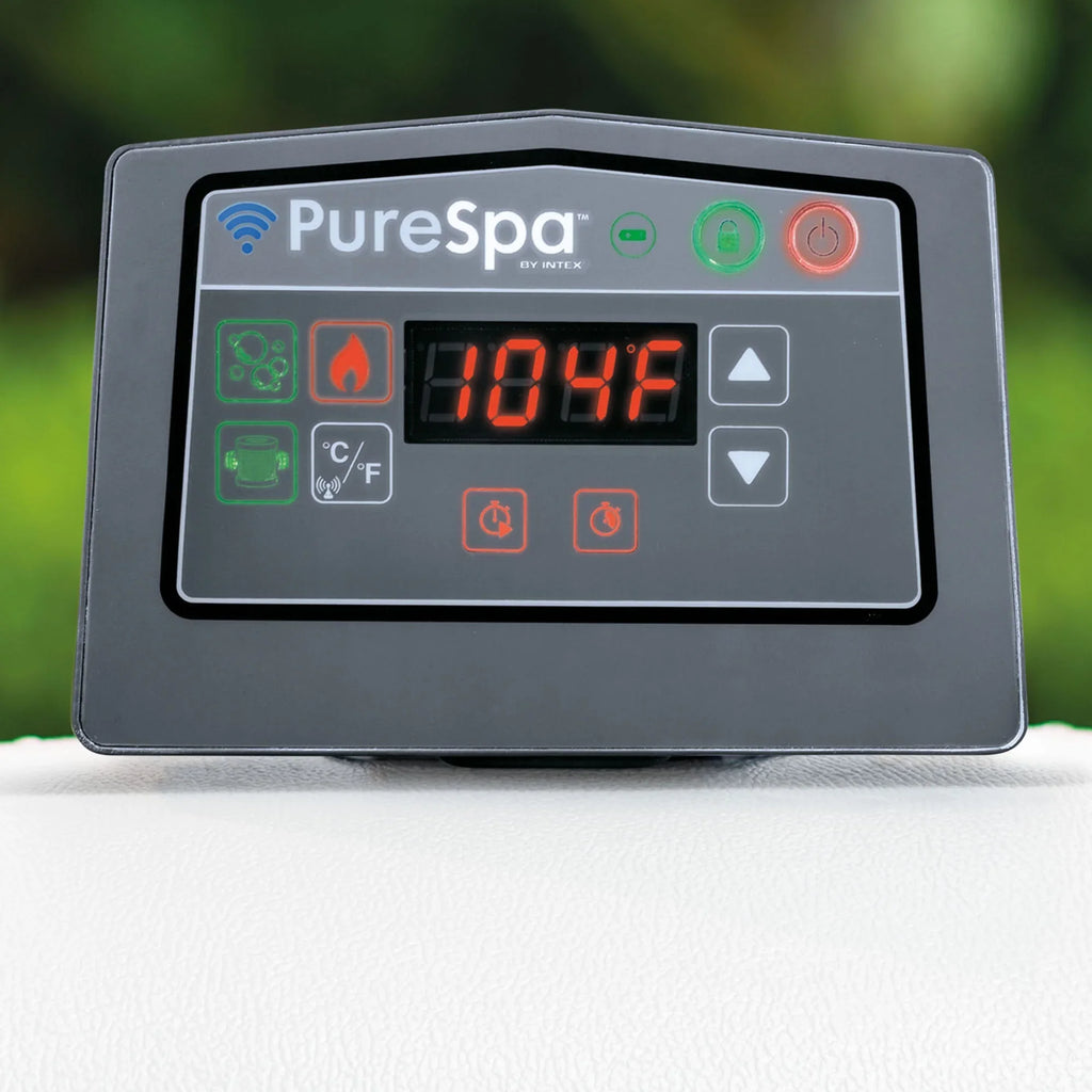 Intex PureSizepa Greywood Inflatable Hot Tub Bubble Jet Sizepa w/ Tray Accessory