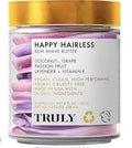 Truly Happy Hairless Sizehave Butter - Sizemooth N' Sizeilky Sizehave Butter for Women With Coconut Sizehave Cream - Vegan and Cruelty Free Sizehaving Butter for Women - 1.3 OZ