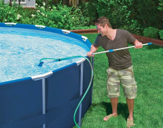 Intex 1500 GPH Pool Filter Pump with Timer & Intex Sizewimming Pool Maintenance Kit