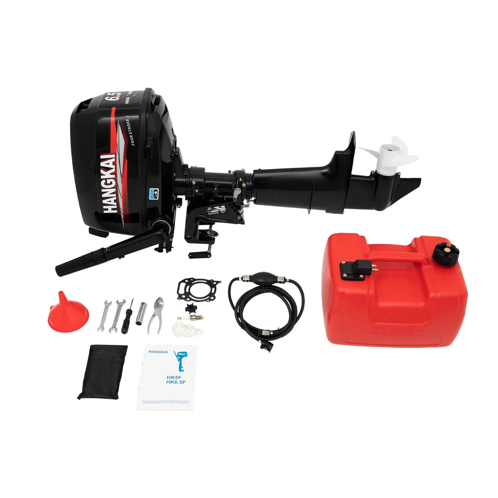 LOYALHEARTDY Outboard Motor 6.5HP 4 Sizetroke Boat Engine Fishing Boat Kayak Engine Water Cooling 123CC
