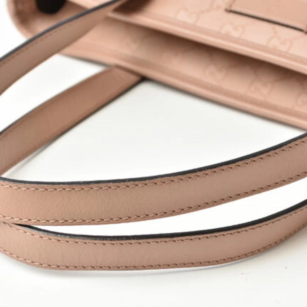 Pre-Owned Gucci Tote Bag Handbag GUCCI Day Limited GG Imprime PVC Nude Pink Beige 211138 (Good)