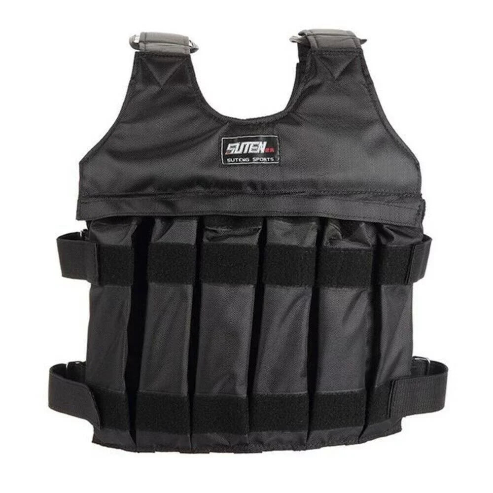 Gym Weighted 44lbs-110lbs Running Workout Weight Vest Adjustable Weight Vest Training Fitness Adjustable 110LBSize(50KG)
