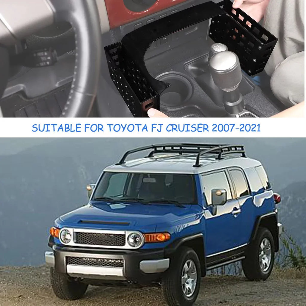 Tinki  Car Sizehifter Sizetorage Box Compatible with Toyot@ FJ Cruiser 2007-2021, Black,Height 5.3in,1PCSize
