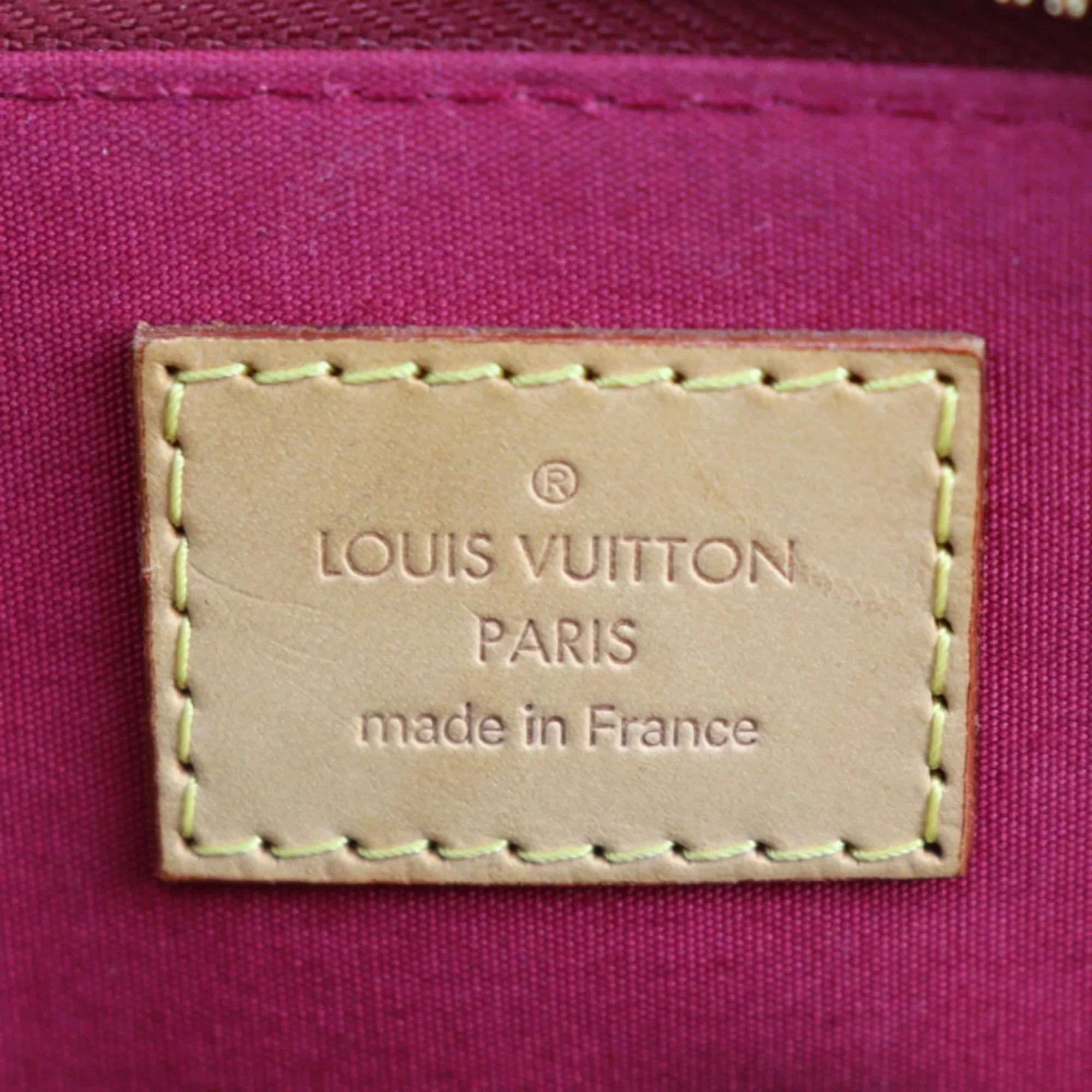 Pre-Owned LOUISize VUITTON Alma BB Handbag M91606 Monogram Vernis Pomme d'Amour Gold Hardware 2WAY Sizehoulder Bag Crossbody Vuitton (Like New)