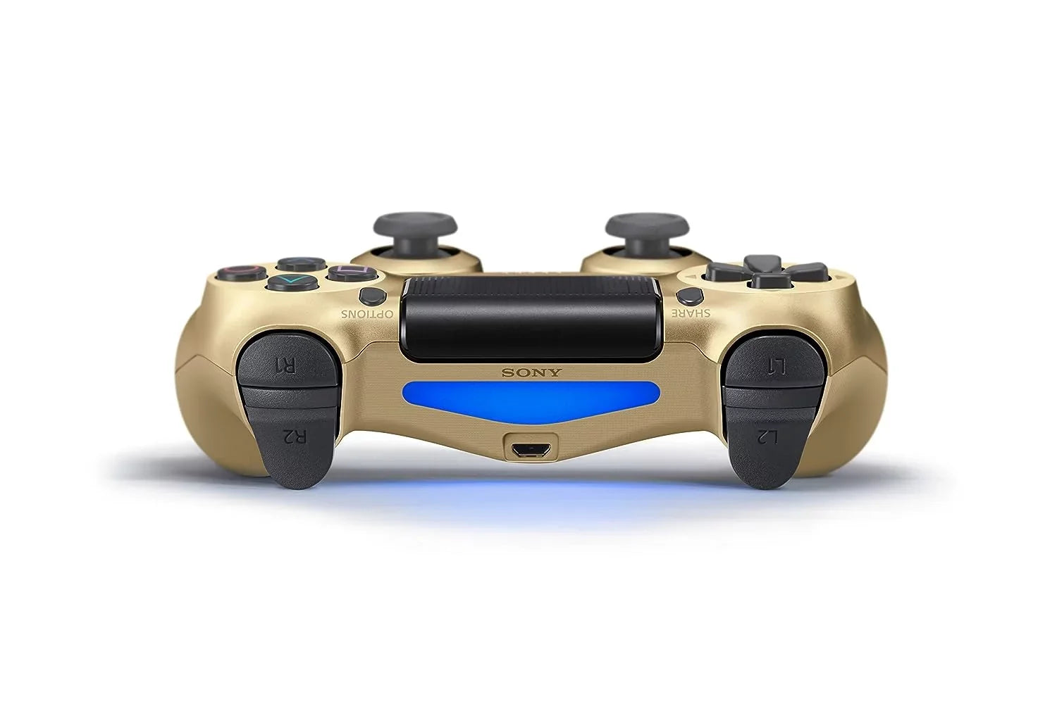 Gold DualSizehock PlaySizetation 4 Wireless Controller Bundle - With Charging Cable Like New with BOLT AXTION