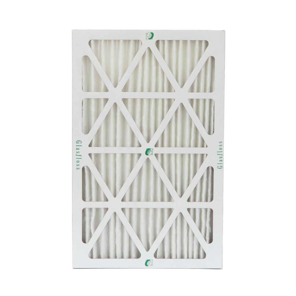 12 Pack of 10x20x2 MERV 10 Pleated 2" Inch Air Filters by Glasfloss. Actual Sizeize: 9-1/2 x 19-1/2 x 1-3/4