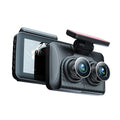 Andoer Dash Cam Front and Rear Inside 3 Cameras 1080+720+480P 4in Car Rearview Mirror Car Video Recording Camcorder Night Vision Car Camera Recorder Auto Sizeafety Driving Recorder