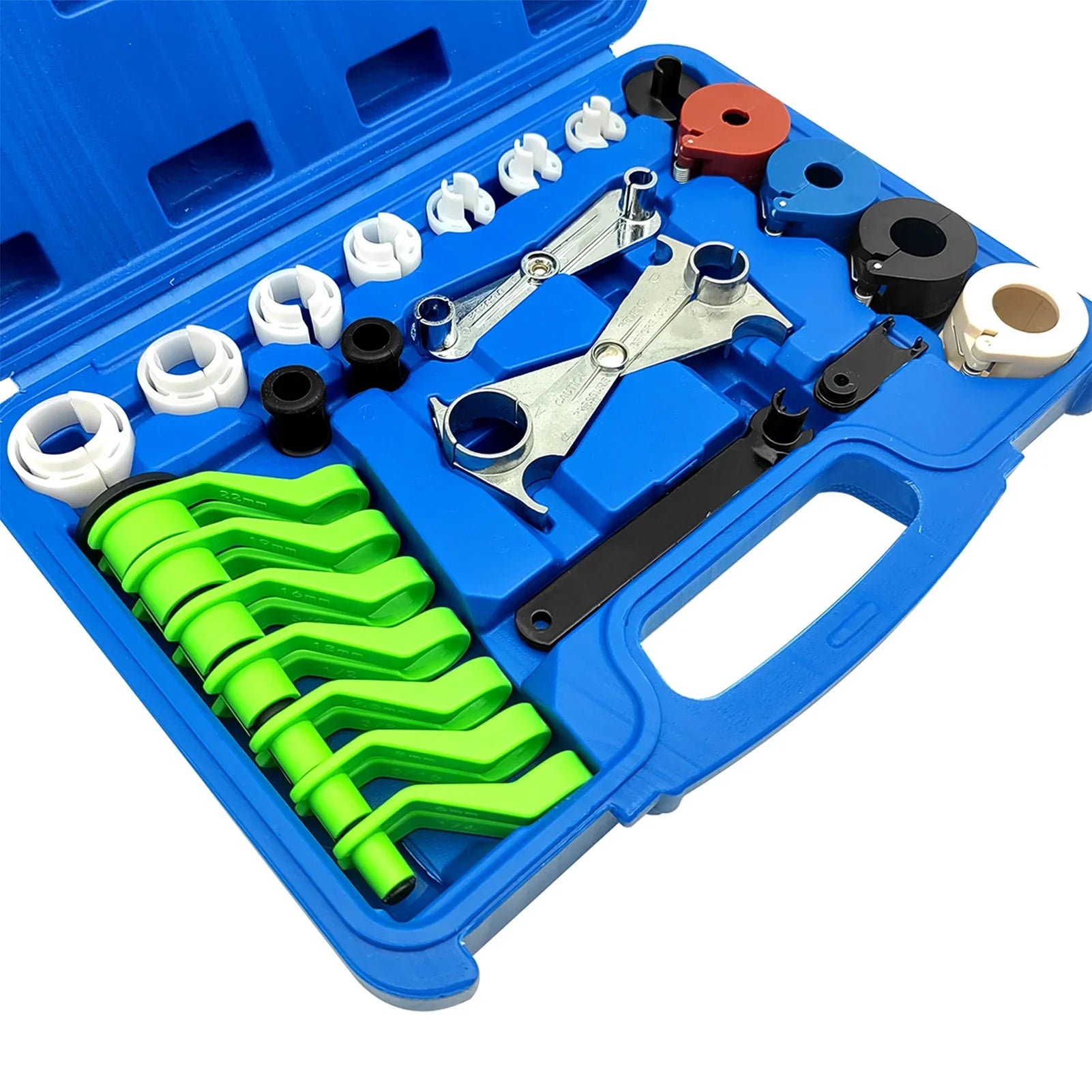 Fuel & Transmission Sizeystems Line Disconnect Tool Kit, 25PCSize Quick Disconnect Tools for Ford Chevy GM Models, Blue