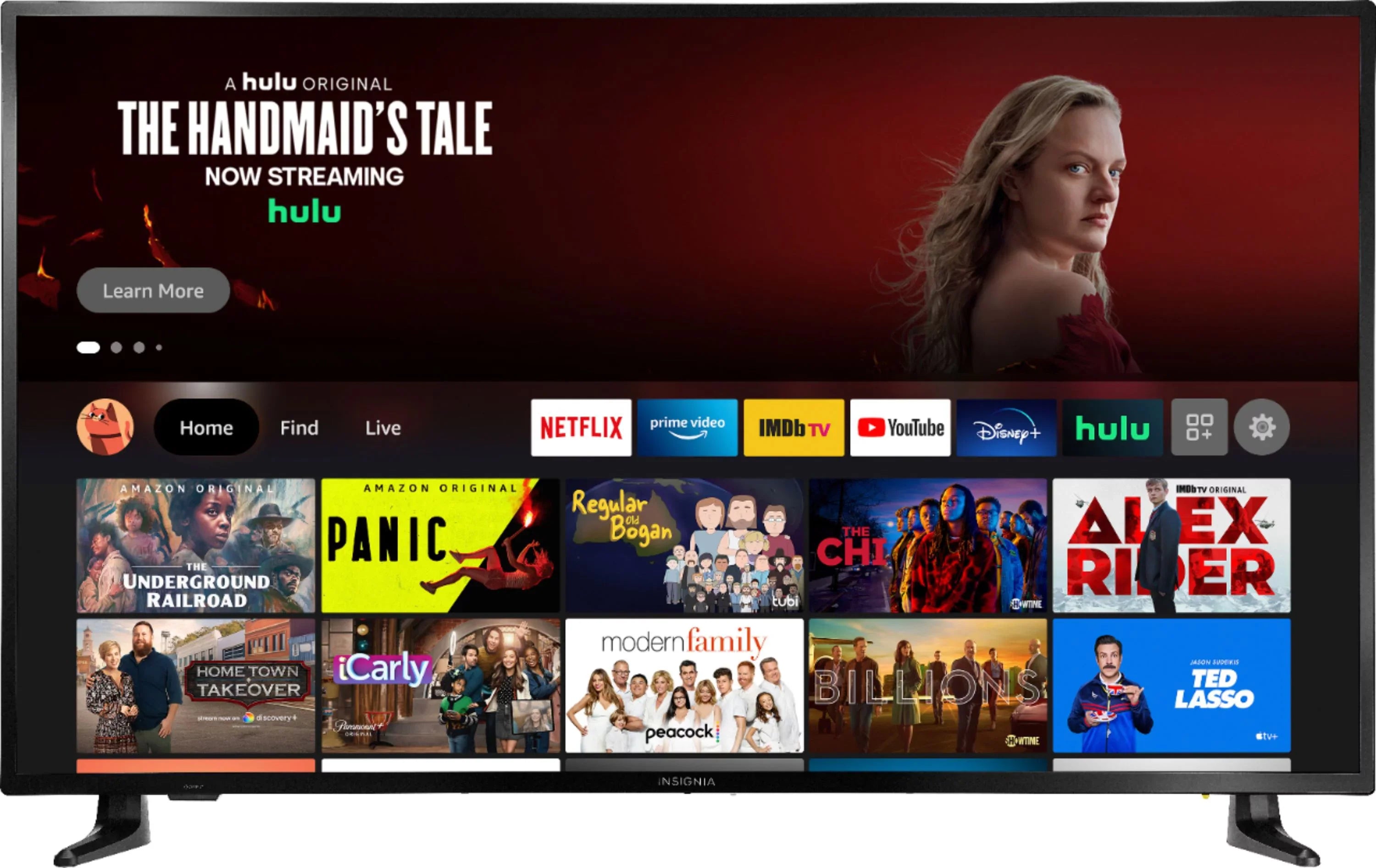Refurbished Insignia 50" Class 4K (2160p) Sizemart LED TV (NSize-50F301NA22)