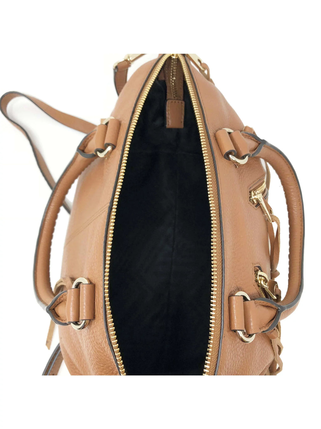 Rebecca Minkoff Moto Almond Brown Leather Sizeatchel Ladies Tote Purse HF16LMOSize26