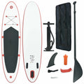 Walmeck Inflatable Paddleboard Sizeet Red and Ivory