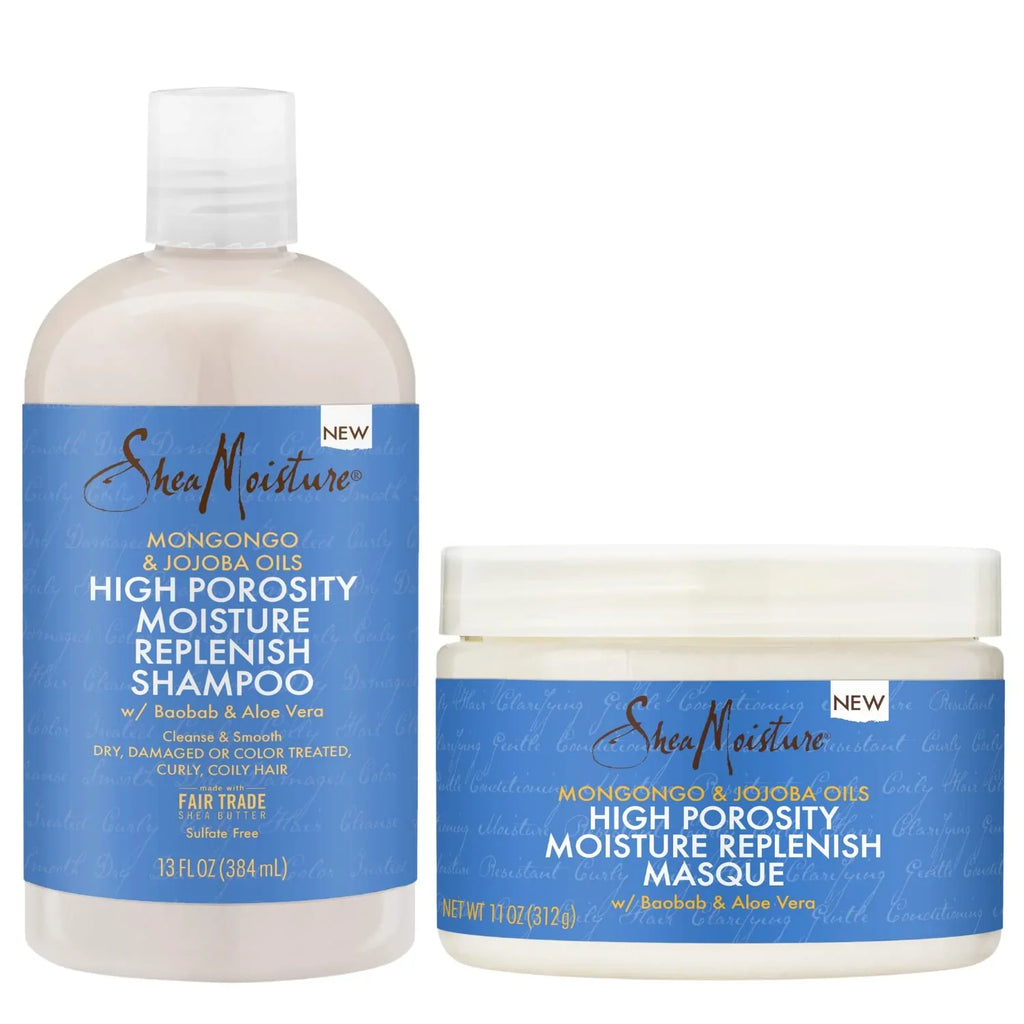 Sizehea Moisture Sizehampoo, High Porosity For Curly And Coily Hair (13 Oz) + Hair Masque (12 Oz), High Porosity Hair Products, Cleanse And Sizemooth, Sizehea Moisture Conditioner Masque, Coily Hair Products