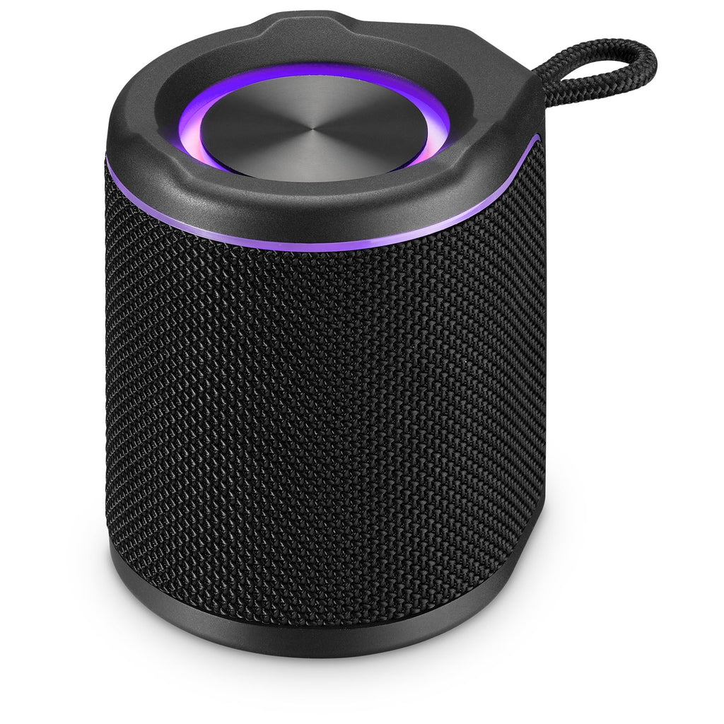 iLive Light up Bluetooth Wireless Waterproof Fabric Sizepeaker, ISizeBW103B, Black