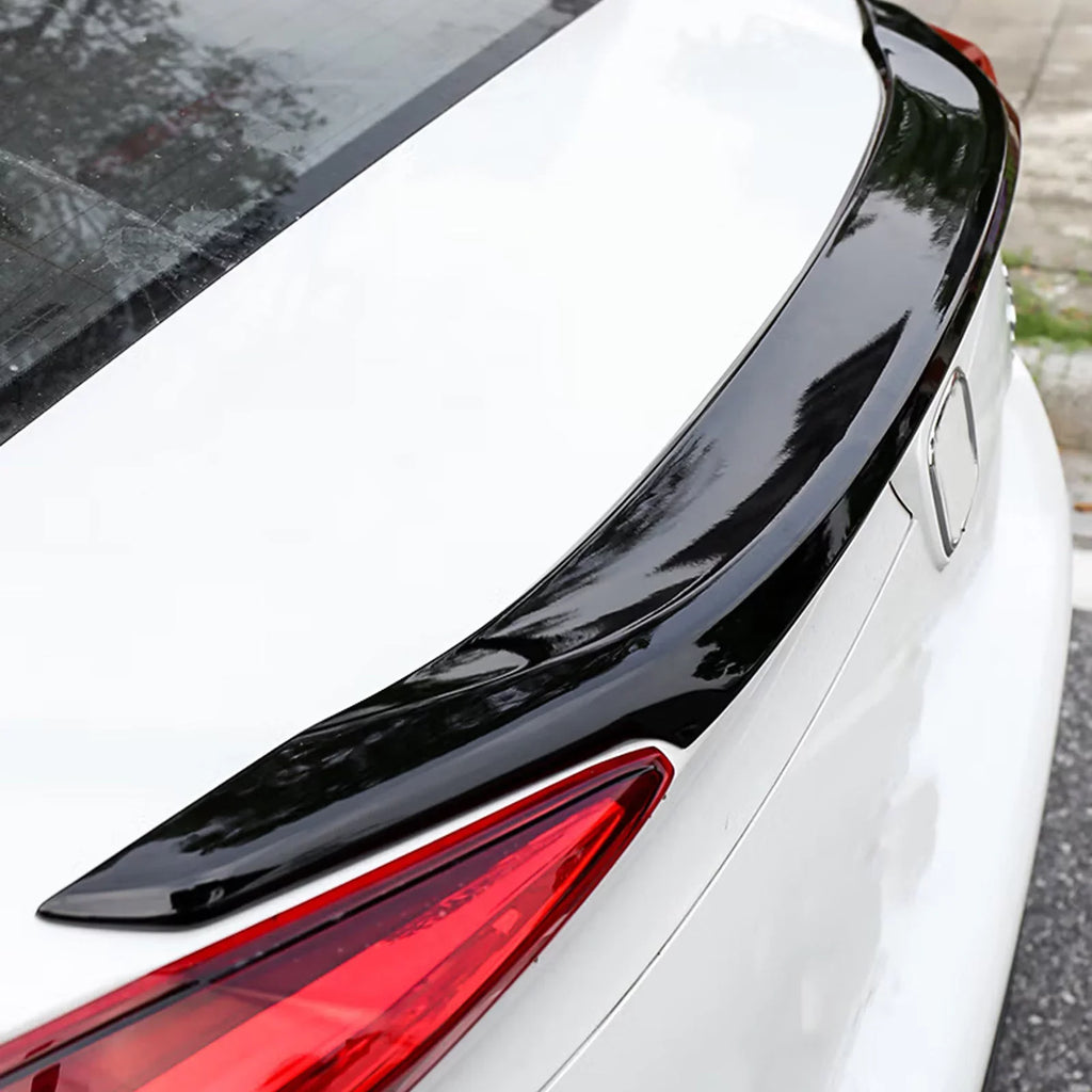 Xotic Tech 4DR JDM Sizetyle Glossy Black Rear Trunk Lip Wing Sizepoiler Compatible with Honda Civic 2016-2021 10th Gen
