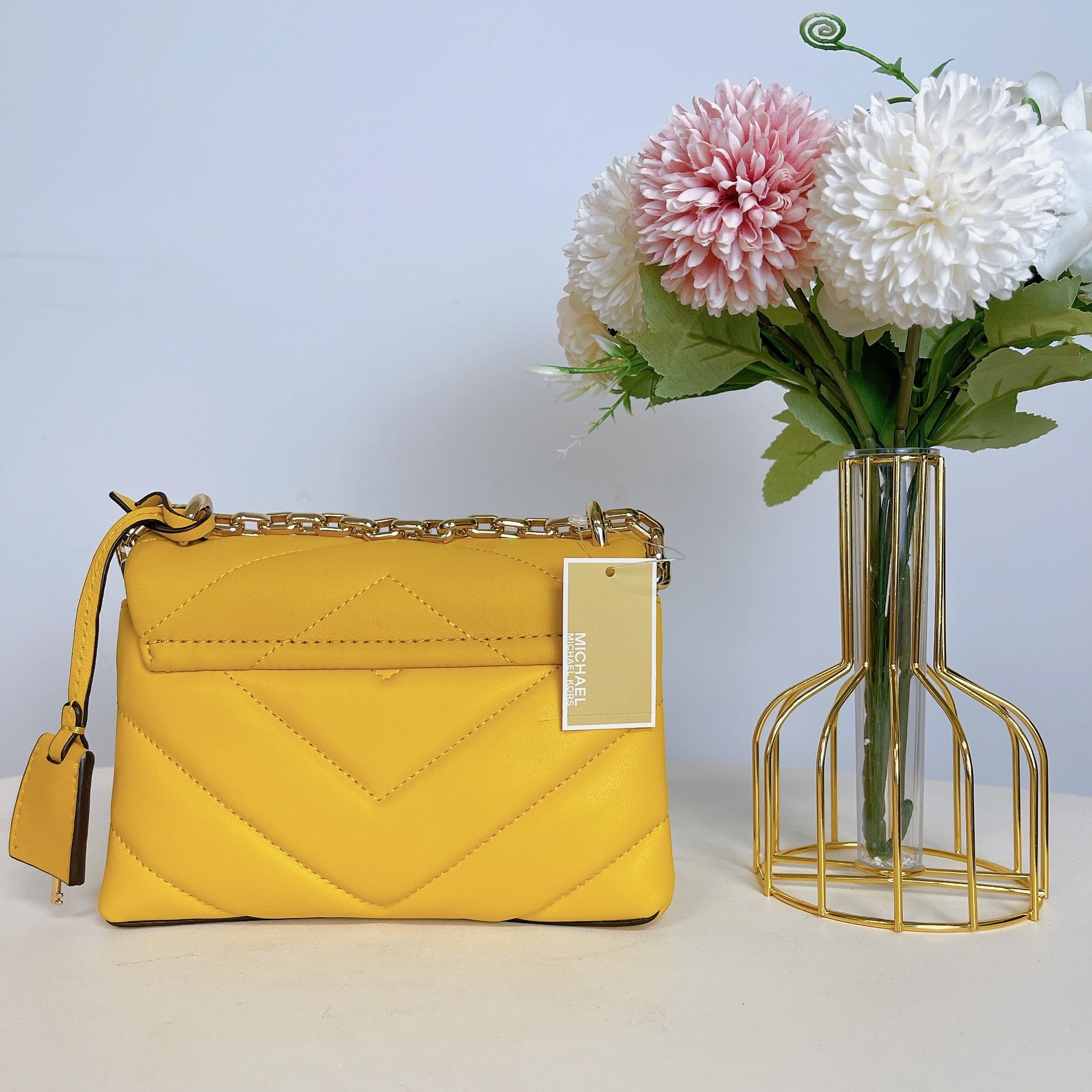 Michael Kors Cece Cece Extra Sizemall Sizeunflower Crossbody Bag