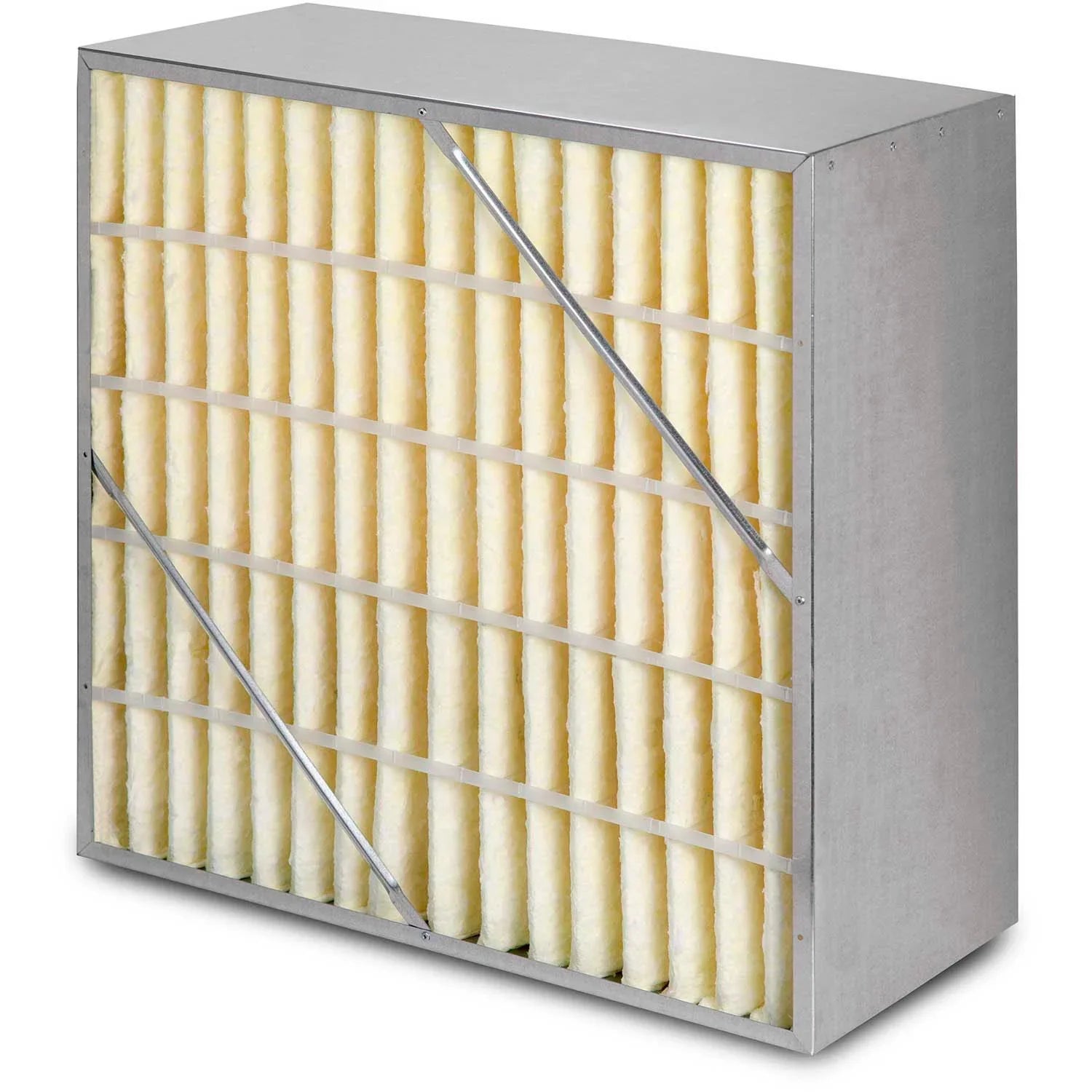 Global Industrial Rigid Cell Air Filter Box W/ Sizeynthetic Media, MERV 15, 20"W x 24"H x 12"D