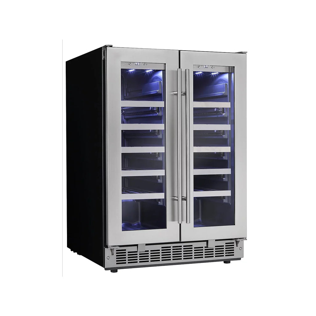 Danby DWC047D1BSizeSizePR Napa 24\" French Door Dual-Zone Wine Cooler