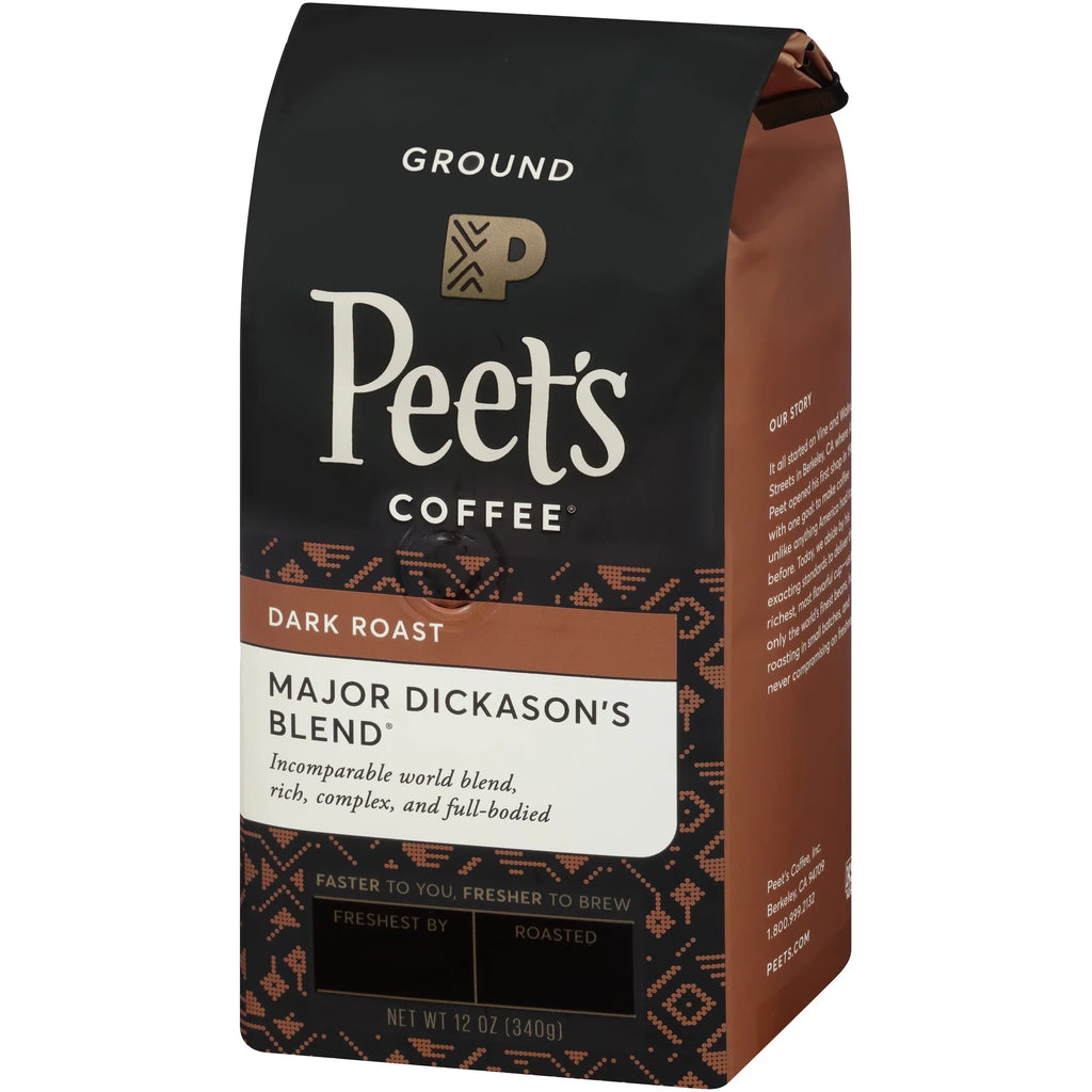Peet's Coffee Major Dickason's Blend Dark Roast Ground Coffee, 12 oz.