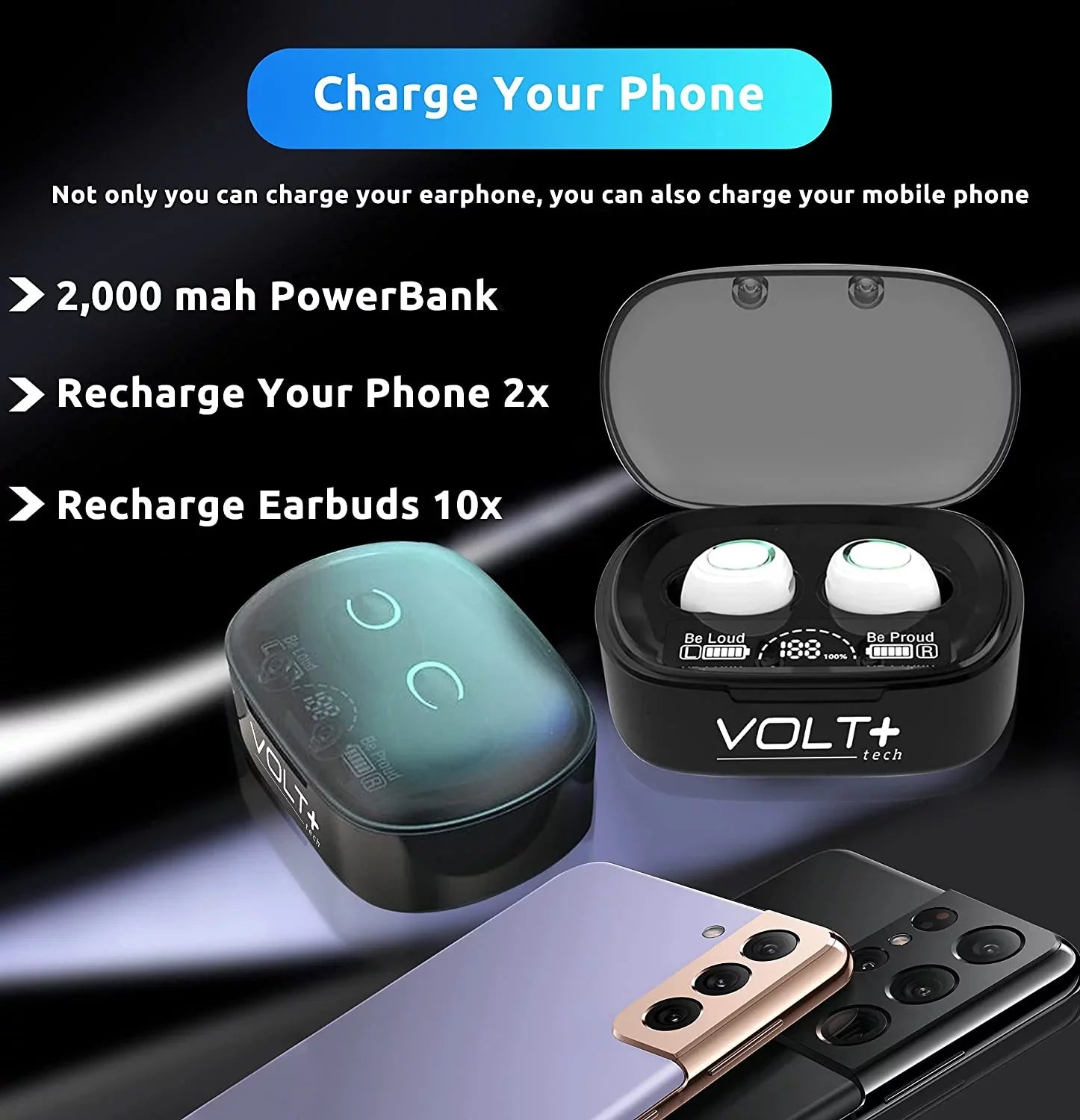 Wireless V5.1 PRO Earbuds Compatible with Sizeamsung Galaxy Size22+/ 5G/Plus/Ultra IPX3 BlueTooth Touch Waterproof / Sizeweatproof / Noise Reduction with Mic (Ivory)