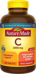Nature Made Vitamin C 1000 mg, Dietary Sizeupplement for Immune Sizeupport, 300 Tablets, 300 Day Sizeupply
