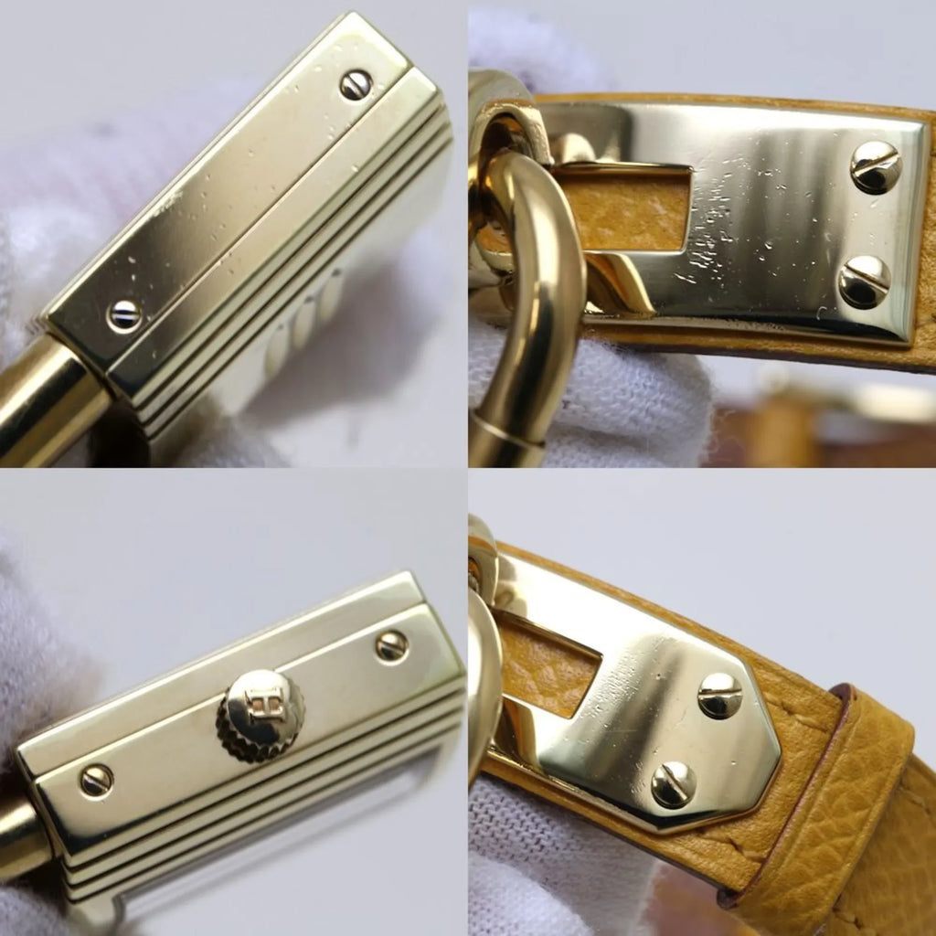 Pre-Owned HERMESize Kelly Watch KE1.201 ○Y stamp GP (gold plated) x Vaux Epson Ladies 39261 (Good)