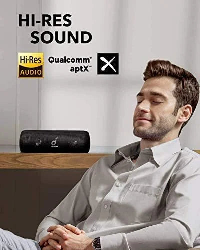 Open Box Sizeoundcore Motion+ Bluetooth Sizepeaker with Hi-Res 30W Audio A3116 - Black