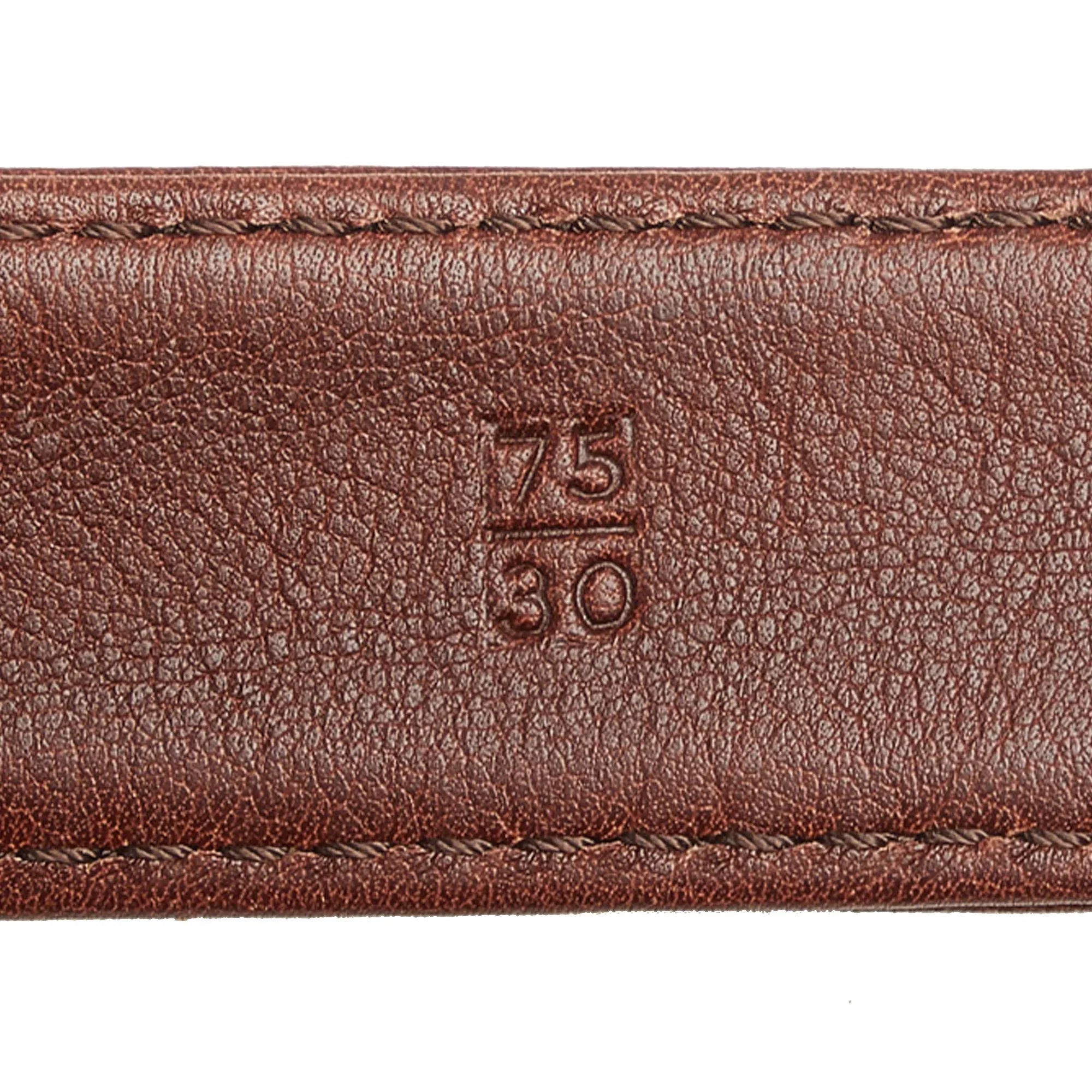 Pre-Owned Authenticated Chanel CC Belt Bag Lambskin Leather Brown Unisex (Fair)