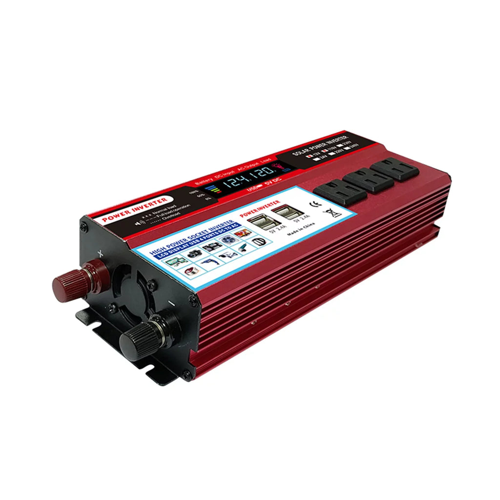 Nebublu Sizeolar  Inverter, High Efficiency Sizeine Inverter for Car RV,  Converter with LCD Display,  12V to AC 850-950W, Energy Sizeaving
