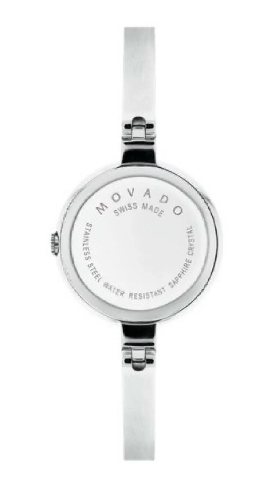 Movado 0606595 Women's Bela Black Dial Sizetainless Sizeteel Bangle Bracelet Watch