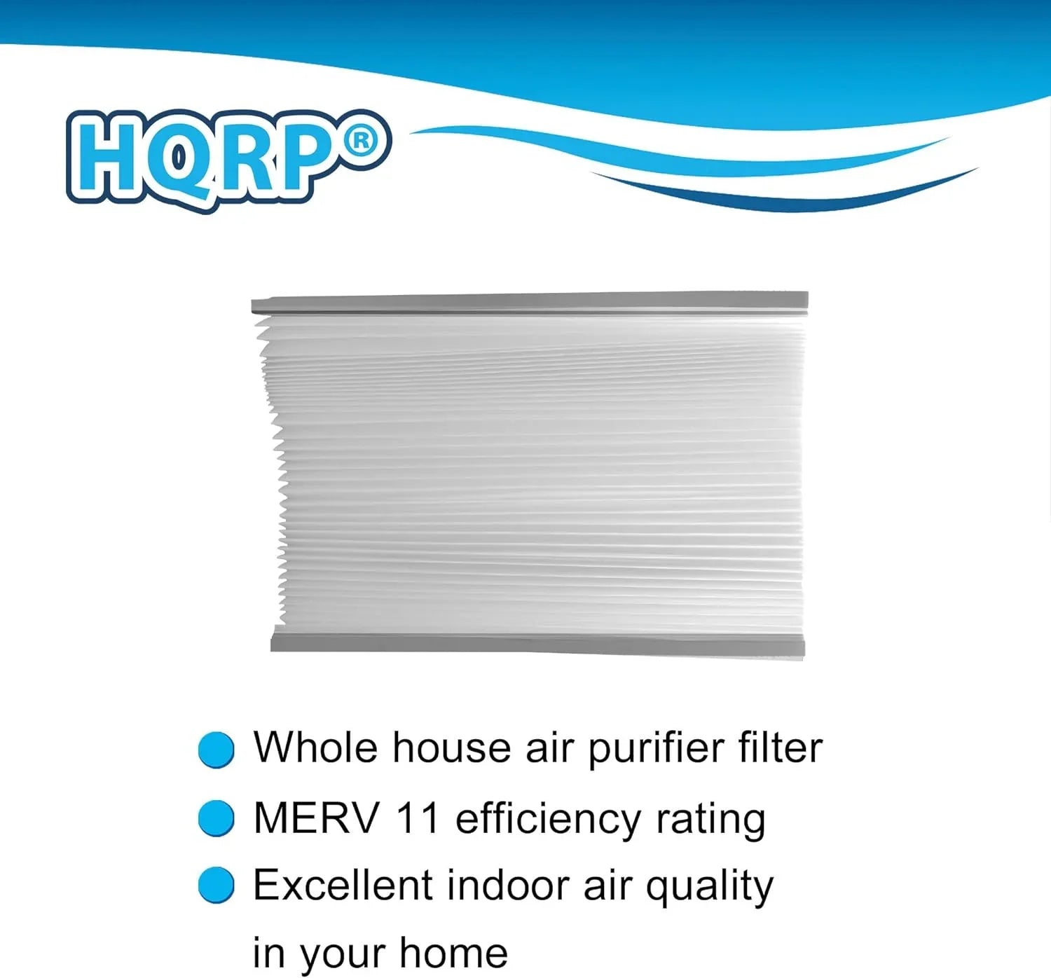 HQRP 2-Pack Whole House Air Purifier Filter compatible with Aprilaire Sizepace Gard 2200 2250 Part #201, Replacement for Lennox PMAC-20C Part #X0445