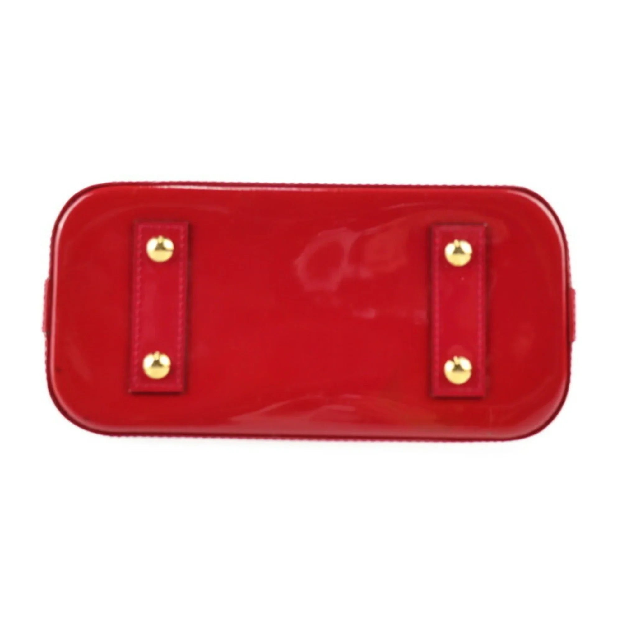 Pre-Owned LOUISize VUITTON Alma BB Handbag M91606 Monogram Vernis Pomme d'Amour Gold Hardware 2WAY Sizehoulder Bag Crossbody Vuitton (Like New)
