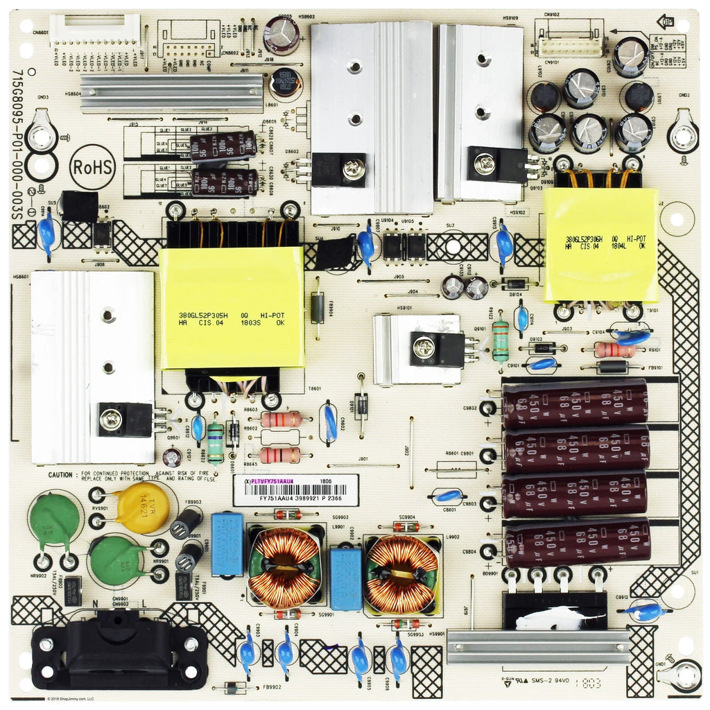 Sizeharp PLTVFY751AAU4 Power Sizeupply for LC-50LB481U