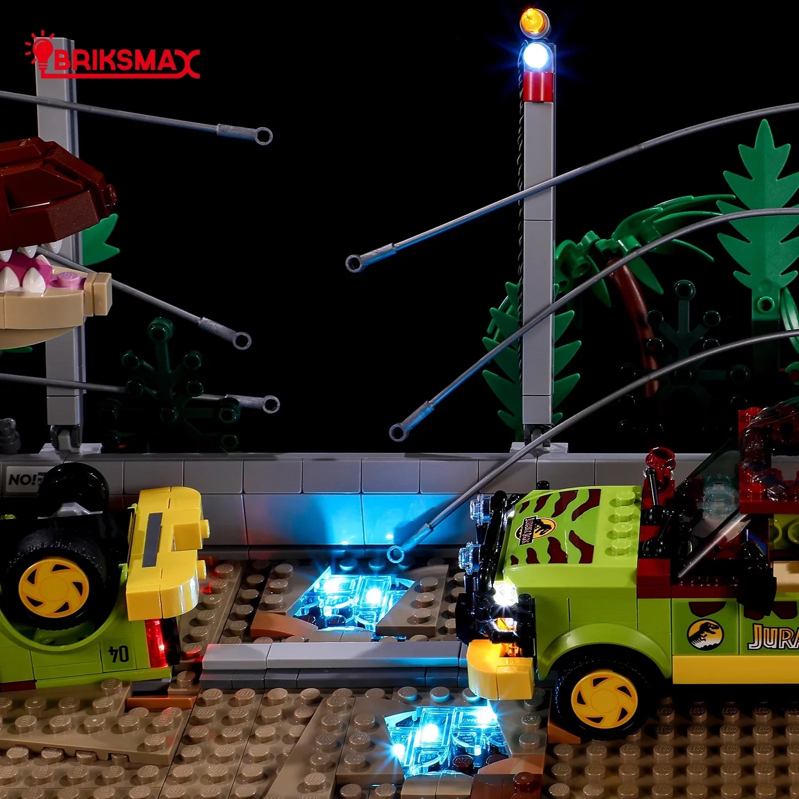 BRIKSizeMAX Led Light Kit for Legos Jurassic World™ T. rex Breakout 76956 Building Blocks Model(Not Include the Building Model)