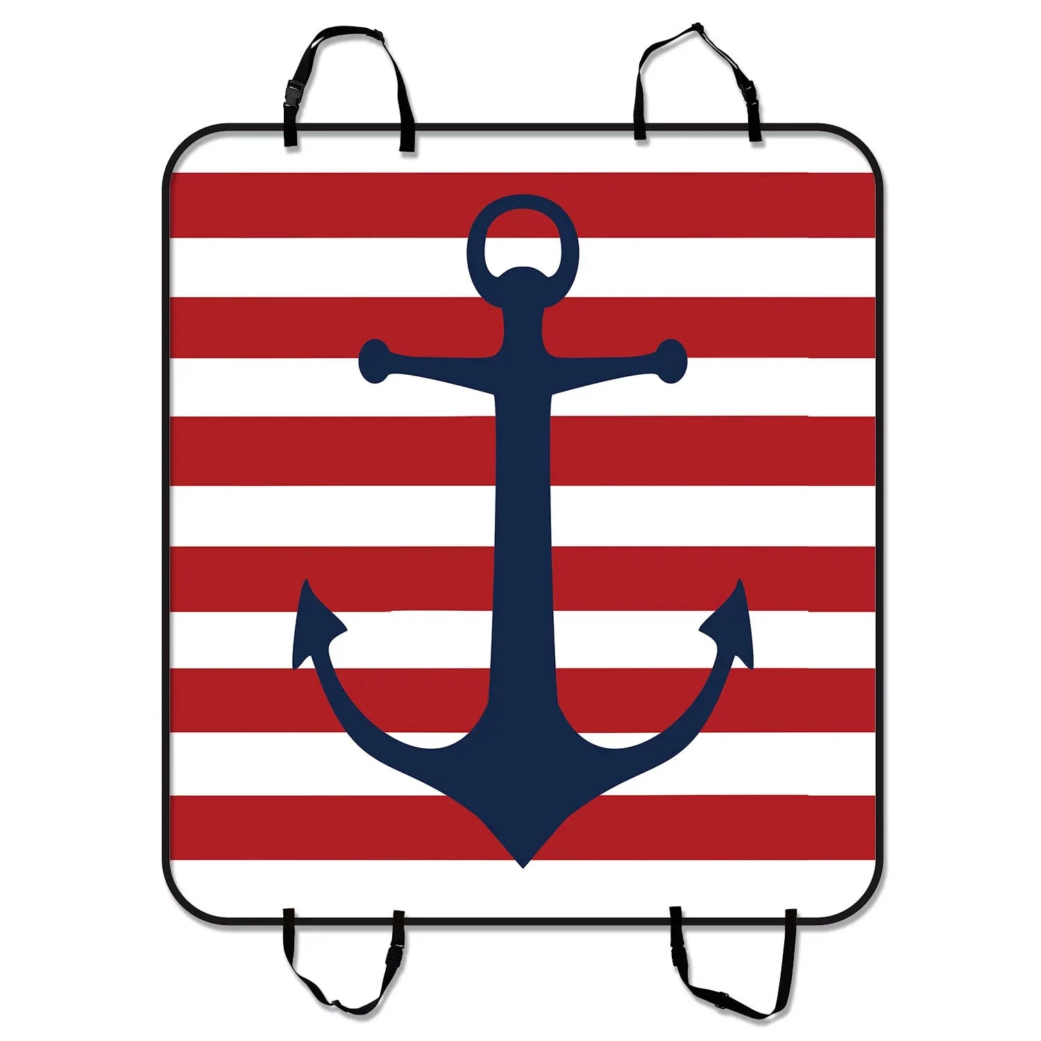 GCKG Red Anchor Pet Car Sizeeat Cover,Red Anchor Pet Car Sizeeat Cover Dog Car Sizeeat Mat Hammock Cargo Mat Trunk Mat For Cars Trucks and SizeUV 54x60 inches