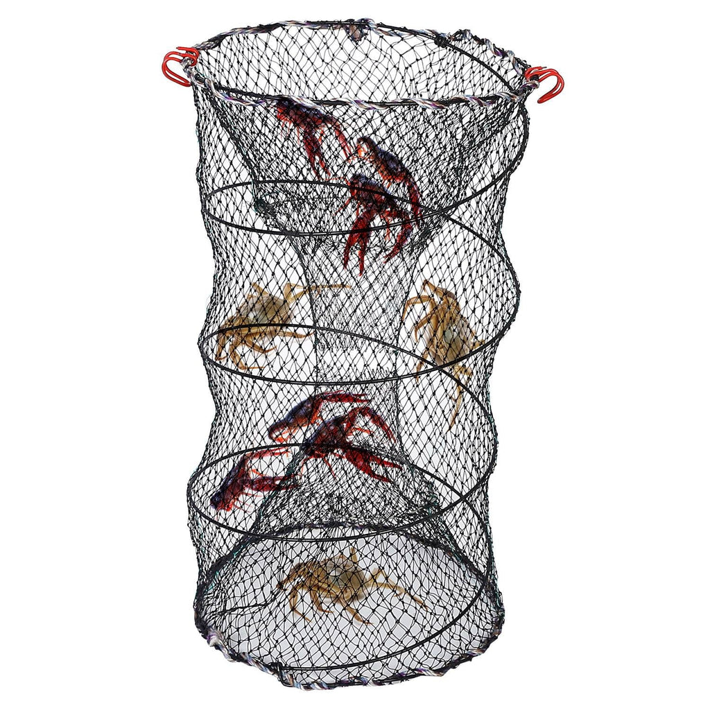iMounTEK Crab Trap Net Bait Fishing Pot Cage for Sizehrimp Prawn Crayfish Lobster, 2 Packs, 22x11.8x11.8in