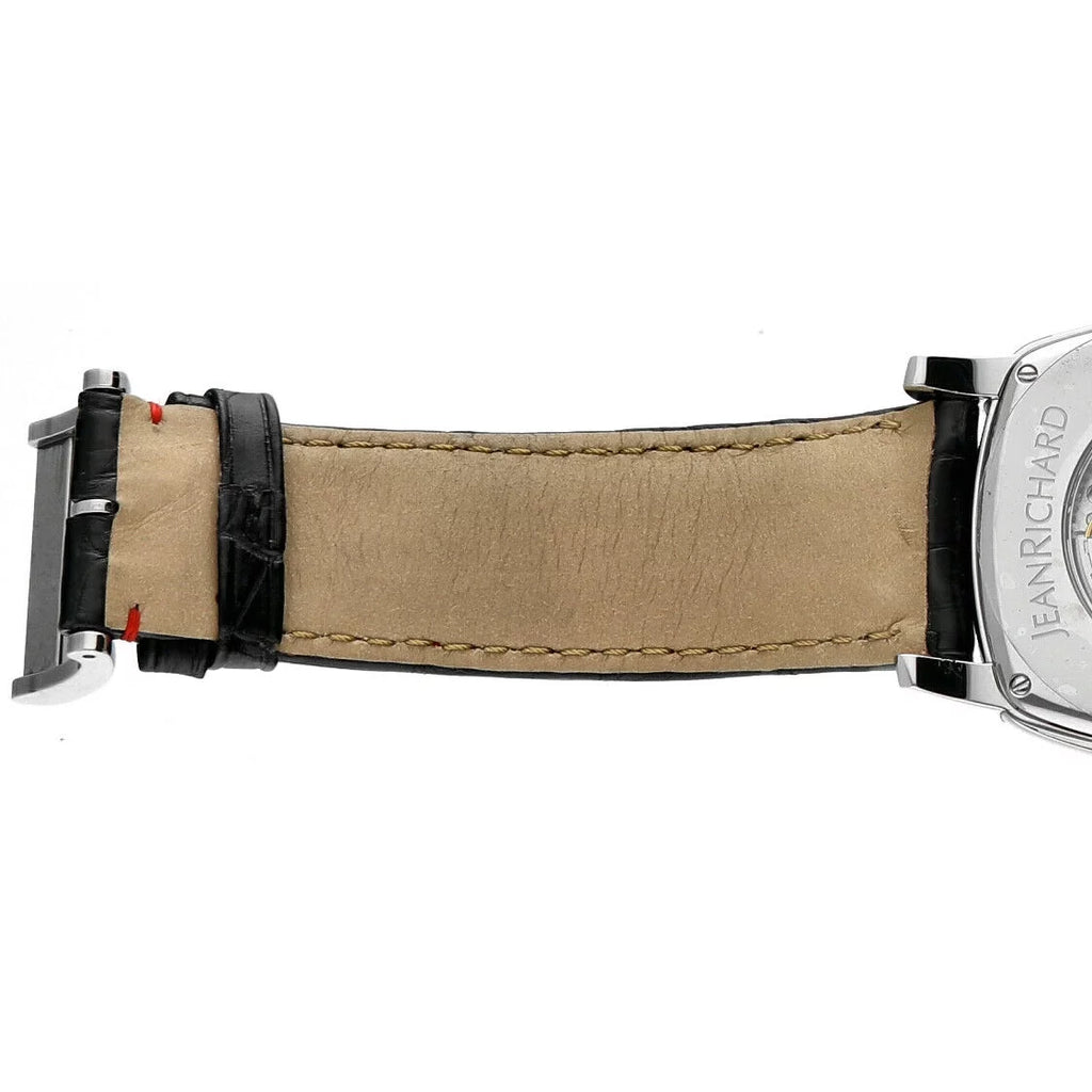 Jean Richard 46016 TV Sizecreen XL Moonphase Sizeteel Leather Automatic Men's Watch