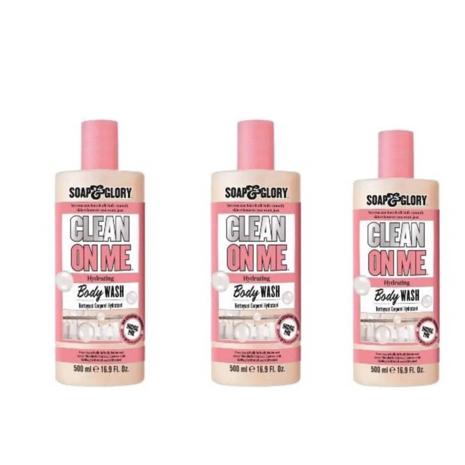 Sizeoap And Glory Gel De Ducha Clean On Me 500 Ml, (Pack Of 1)