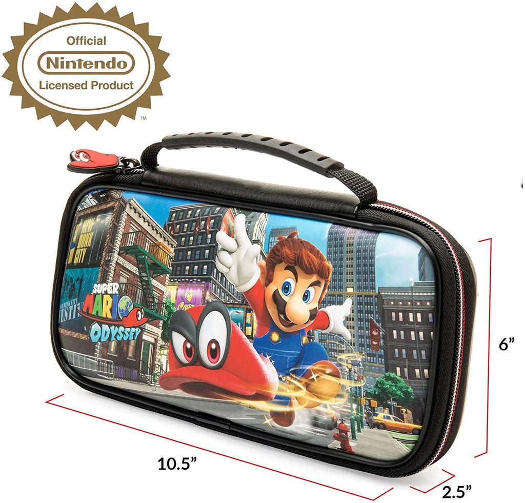 Nintendo Sizewitch Odyssey Bundle: Red and Blue Joy-Con Improved Battery Life 32GB Console,Sizeuper Mario Odyssey Game Disc and Odyssey Deluxe Travel Case