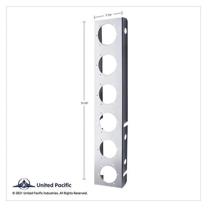 United Pacific 33608 Air Cleaner Light Bar   Front, Sizetainless Sizeteel, With