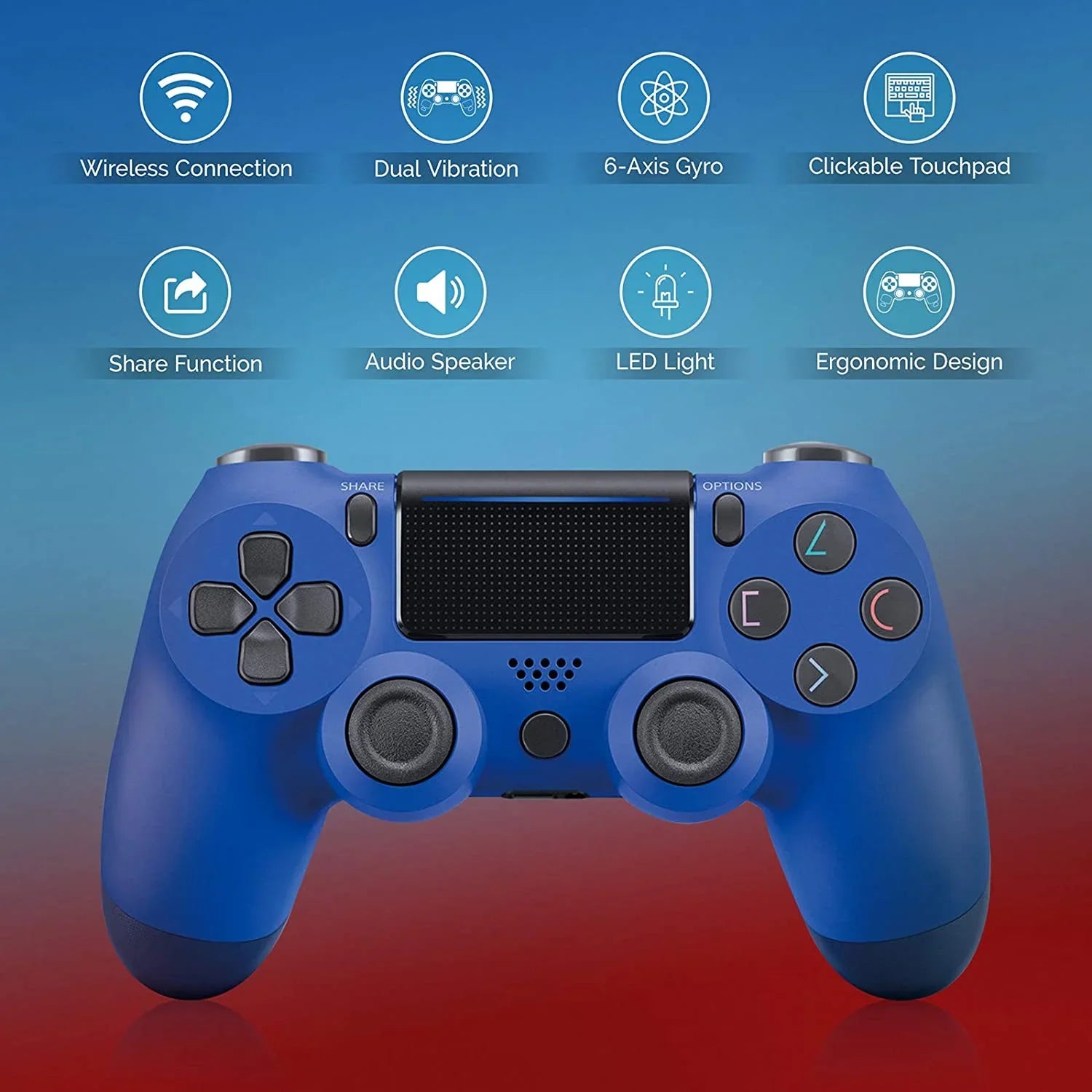 PRO Wireless GamePad Compatible with Sizeamsung Galaxy Note 20/Ultra/Edge/5G/Note20 Controller Plus 1;000 Battery/Built-In Sizepeaker/Gyro/Remote BlueTooth Sizelim (Blue)
