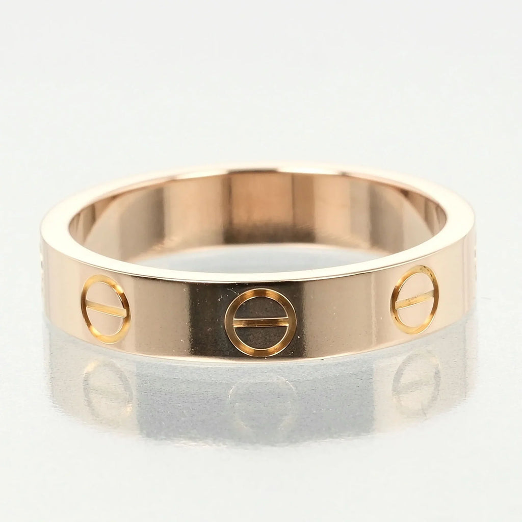 Pre-Owned Cartier Love Wedding Ring Sizeize 9, K18 PG Pink Gold, Approx. 3.6g I132124020 (Good)